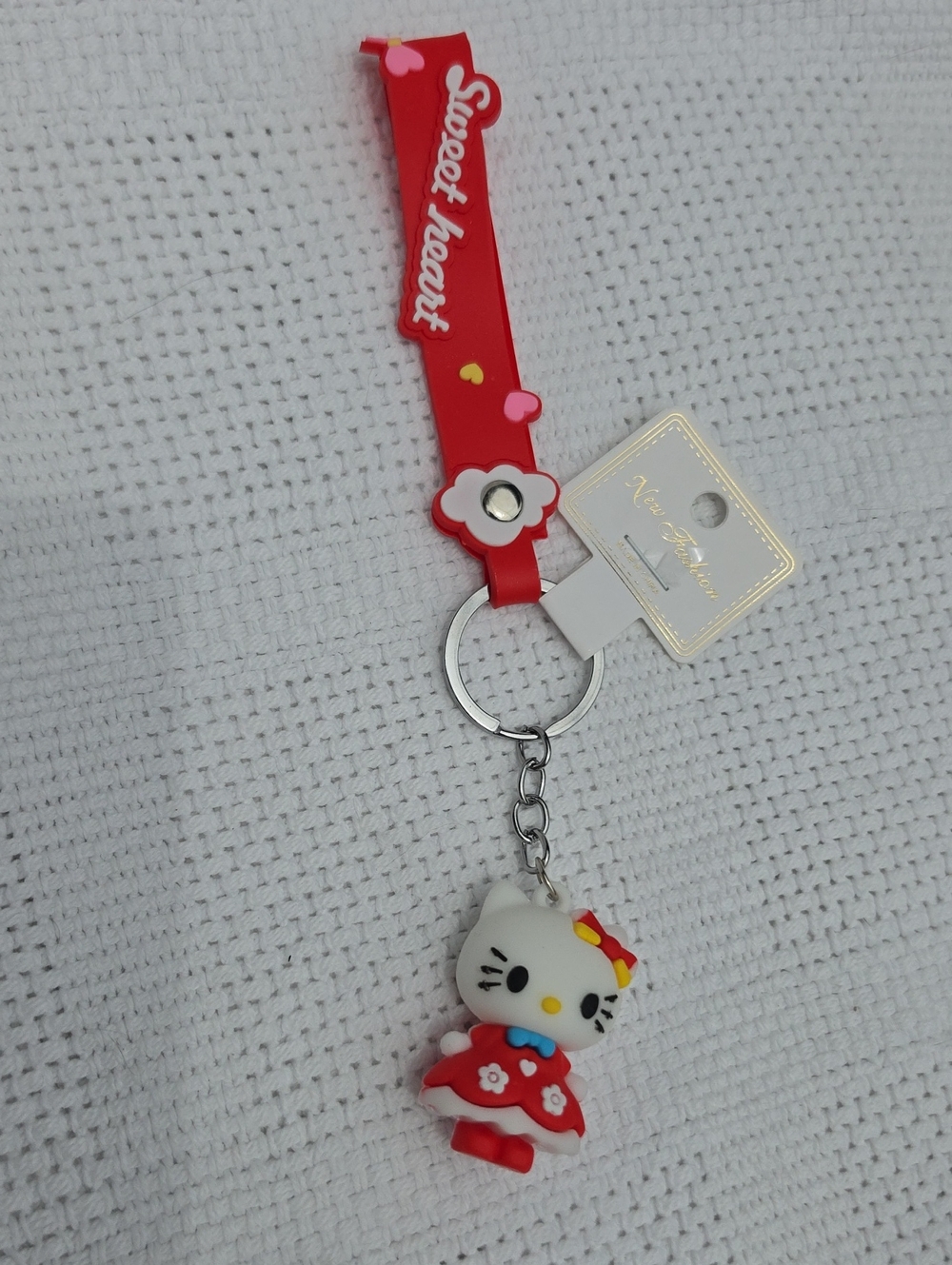 Hello Kitty Sweet Heart Wristlet Keychain